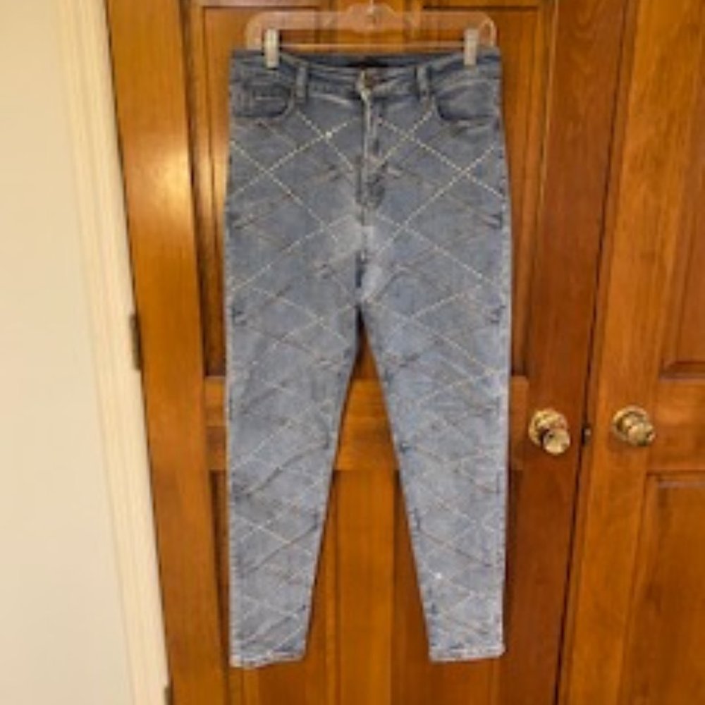 Purple Candy super high rise skinny stretch jeans